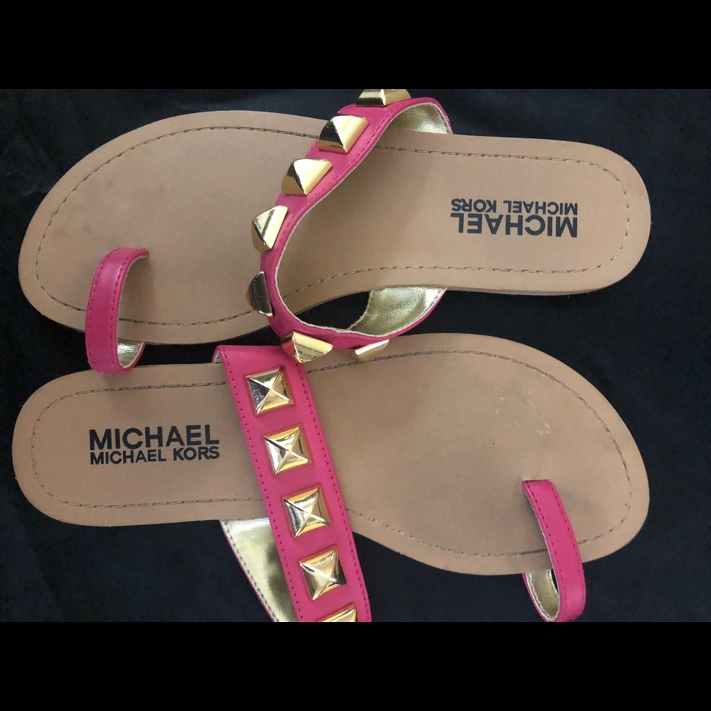 Girls Michael Kors Pink Slide Sandal